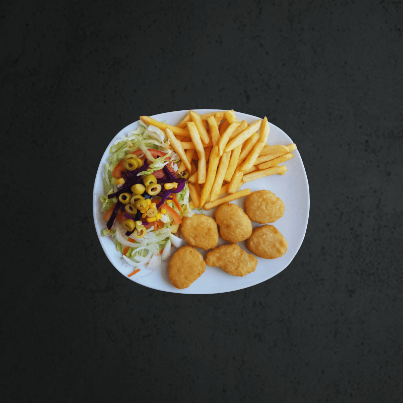 Plato Nuggets De Pollo  : RJ Tandoori Grill - Doner - Kebab - Pizza - Burger - Take Away